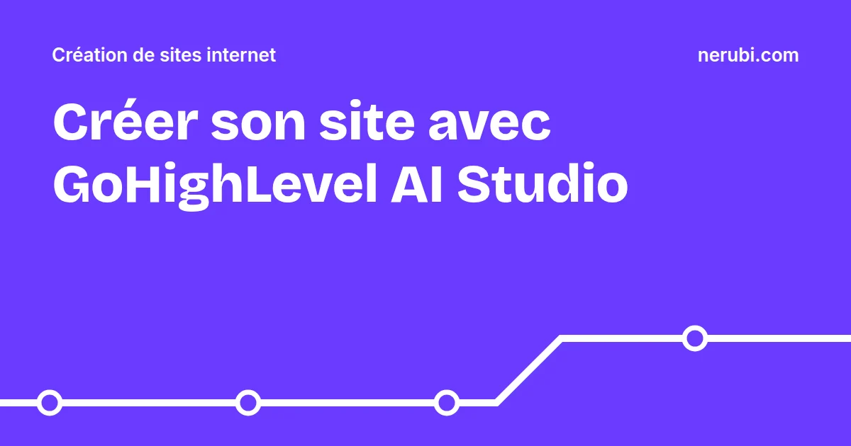 Illustration du tutoriel GoHighLevel AI Studio pour créer un site relié au CRM