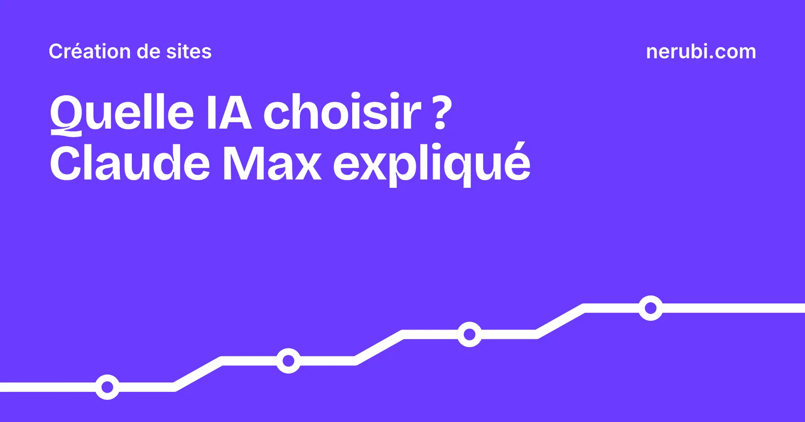 Illustration de l'article sur le choix d'une IA pour créer un site et sur l'abonnement Claude Max