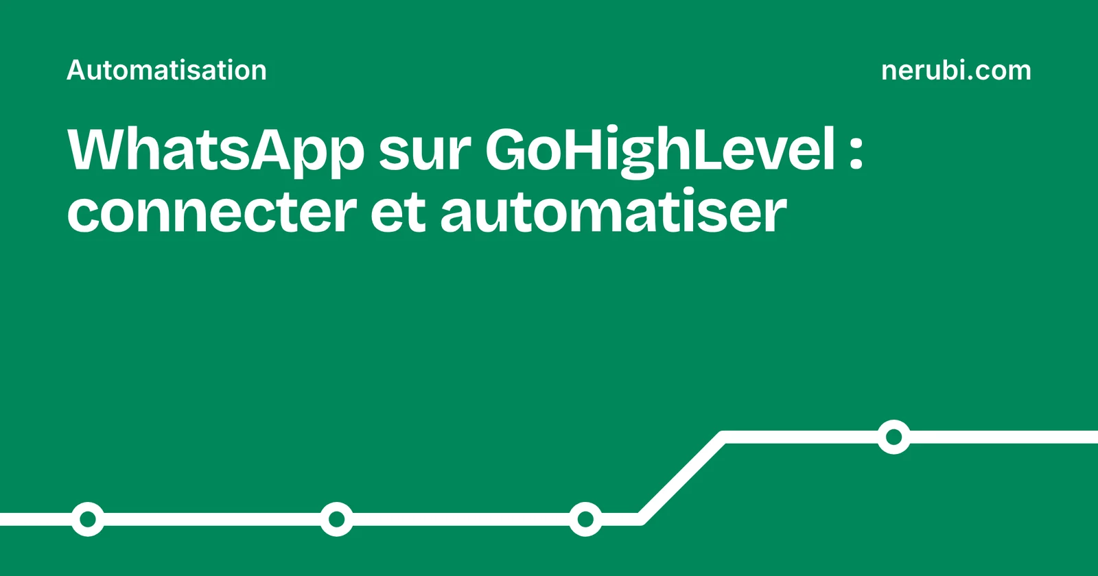 Illustration du tutoriel pour connecter et automatiser WhatsApp avec GoHighLevel